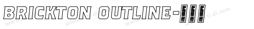 Brickton Outline字体转换